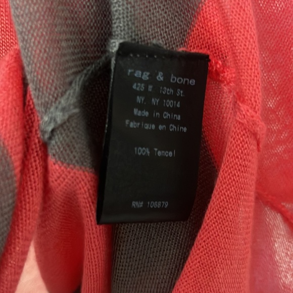 Rag & Bone pink and gray Tencel sweater - Picture 6 of 6